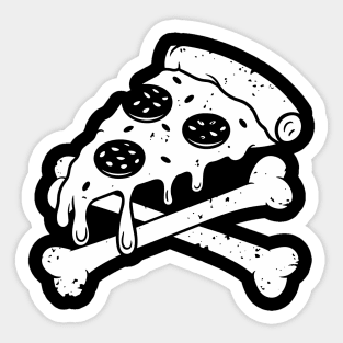 Pizza Skull Food Lover Foodie Humor Sticker
